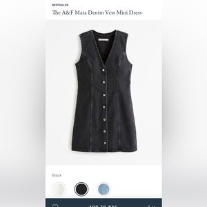 Black denim Abercrombie & Fitch Dress
